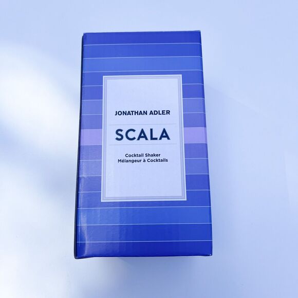 New JONATHAN ADLER Scala Cocktail Shaker Modern Barware 18.4 oz - Picture 2 of 4